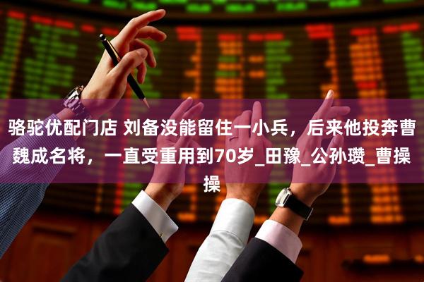 骆驼优配门店 刘备没能留住一小兵，后来他投奔曹魏成名将，一直受重用到70岁_田豫_公孙瓒_曹操